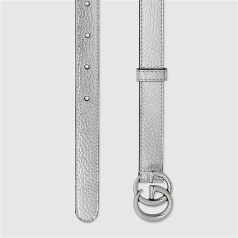 gucci cintura argento|cintura Gucci sottile.